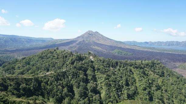 istock Bali Batur Volcano view with sunny weather 1441364675
