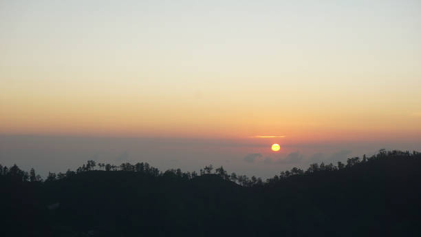 istock Beautiful sunrise on Mount Batur, Bali 1441364684