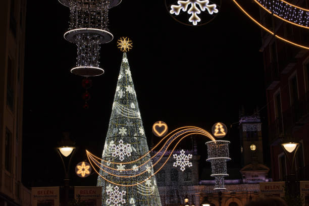 istock Christmas lights decorating the night 1441365813