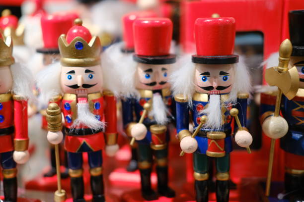 istock Red christmas doll decorations 1441367804