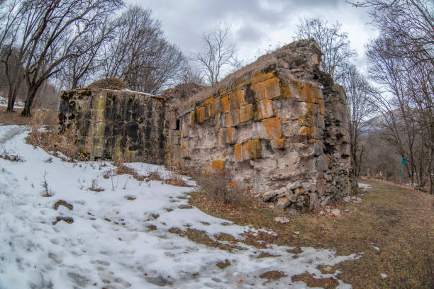 istock Matosavank, Abandoned monastery, in winter, 13th century Armenia, 1441368107