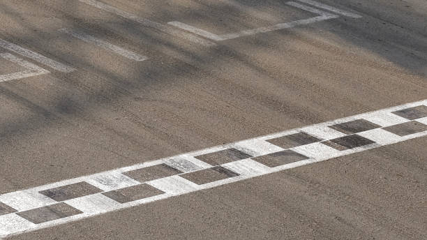 istock finish line with modern race track, close up 1441368771
