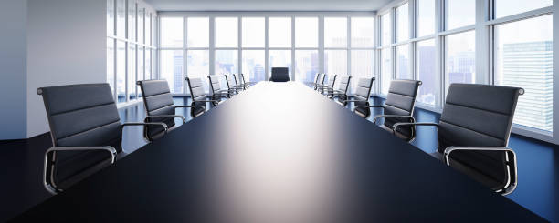 istock Office in high-rise building with a sky line view 1441369511