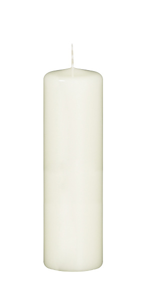 Candle isolated on white background