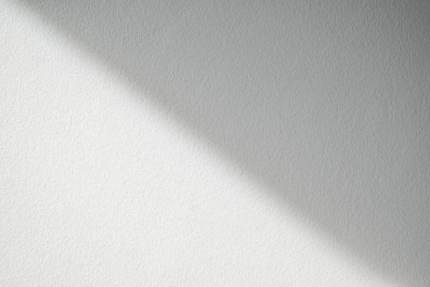 istock Abstract shadow on the white wall, White and black background 1441372965