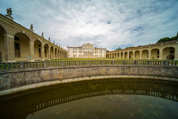 villa manin at passariano, udine province - villa manin foto e immagini stock