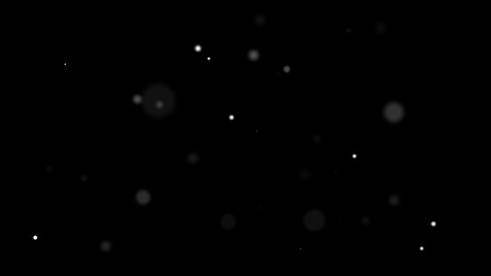 Bokeh Snow, Dust Blurry White and Grey Particle Copy Space Illustration Background.