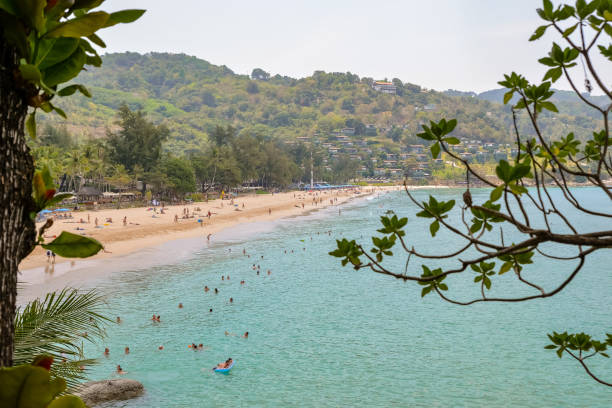 Phuket Thailand - 12 032019: Kata Noi Beach View