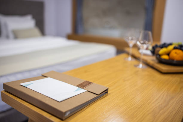 istock Menu for room service in hotel suite 1441404733