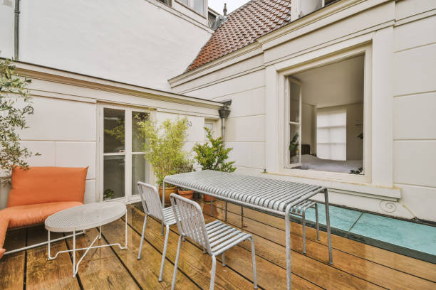 istock A spacious balcony at a modern house with a place to relax 1441405953