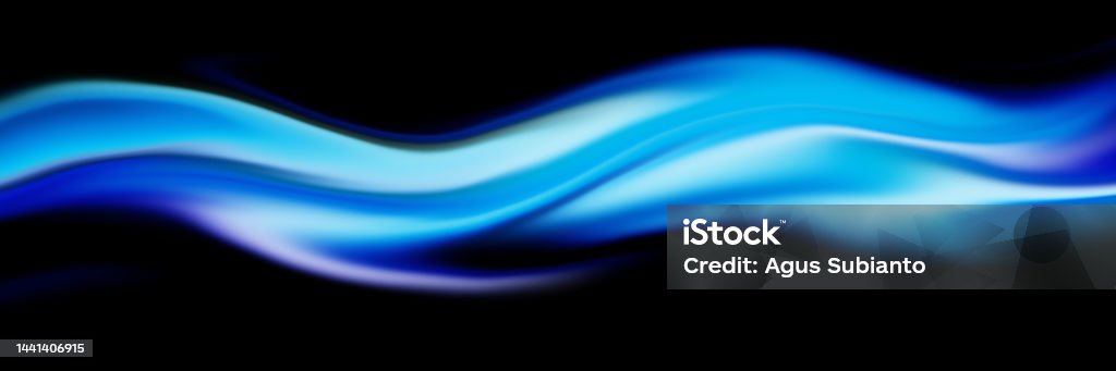 Blue Lightwave Blue Light Wave Digital Abstract Background Stock Illustration ...