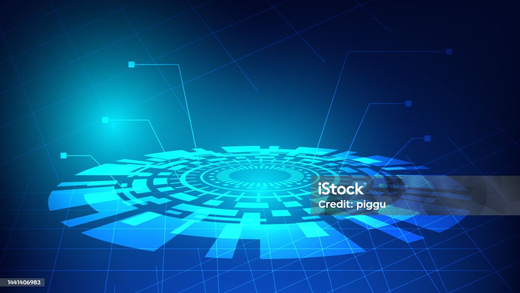 High Tech Computer Background Graph Hi Tech Technology Background Futuristic Digital Computer Data System ...