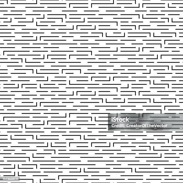 Pattern Angle Line Simple Vector Seamless Monochrome Pattern Of Lines And Angles In Linear ...