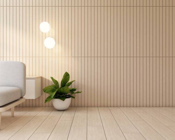 istock Japandi style living room 1441415920