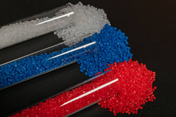 Close-up of plastic polymer granules. hand hold Polymer pellets. polymer plastic. compound polymer. Bio plastic. Close-up of plastic polymer granules. hand hold Polymer pellets. polymer plastic. compound polymer. Bio plastic. polypropylene stock pictures, royalty-free photos & images