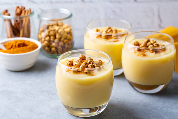 istock Traditional Turkish drink with roasted chickpea Boza or Bosa 1441421004