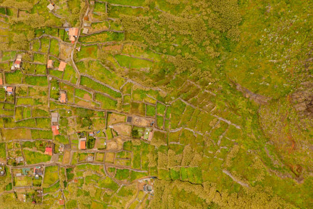 istock Drone view of small abandoned village 1441424945