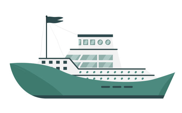 ilustrações, clipart, desenhos animados e ícones de transporte marítimo de embarcações - fishing net commercial fishing net netting isolated