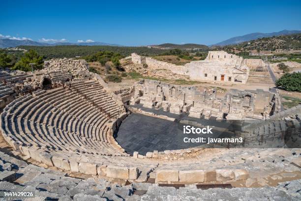 Antique Theatre In The Ancient Lycian City Of Patara Turkey Stock Photo - Download Image Now