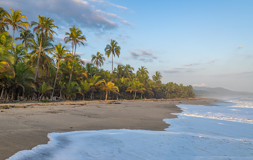 Gorgeous Caribbean beach. Costeno beach on the Caribbean coast of Colombia