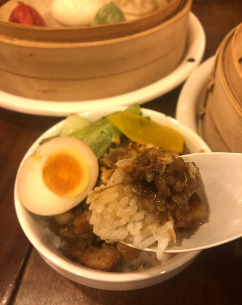 istock Taiwanese-style braised pork rice bowl, minced pork rice 1441432971