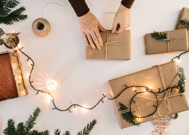 istock Wrapping Christmas gifts 1441433095