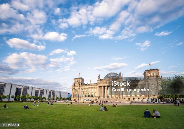 The Reichstag In Berlin Stock Photo - Download Image Now - Berlin, The Reichstag, Architectural Dome