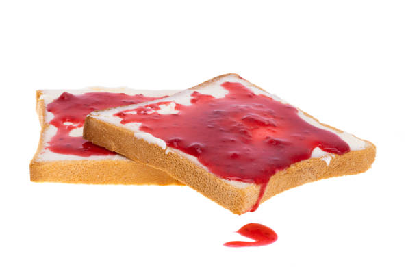 istock Sandwich with butter and jam isolated 1441436509