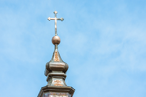 Nosso Senhor do Bonfim Church at sunset light in Salvador in a clear sky day.