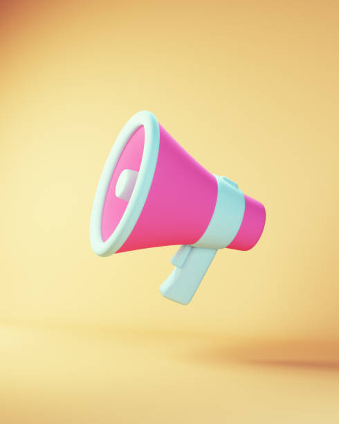 istock Megaphone loudspeaker Blue Pink Business Targets Protest Message Action Call Motivation 1441439228