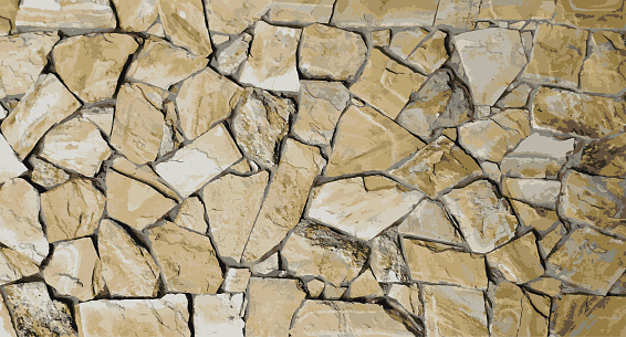 Realistic stone background. The natural texture of stone. Granite wall background, concrete texture. Stone mosaic.