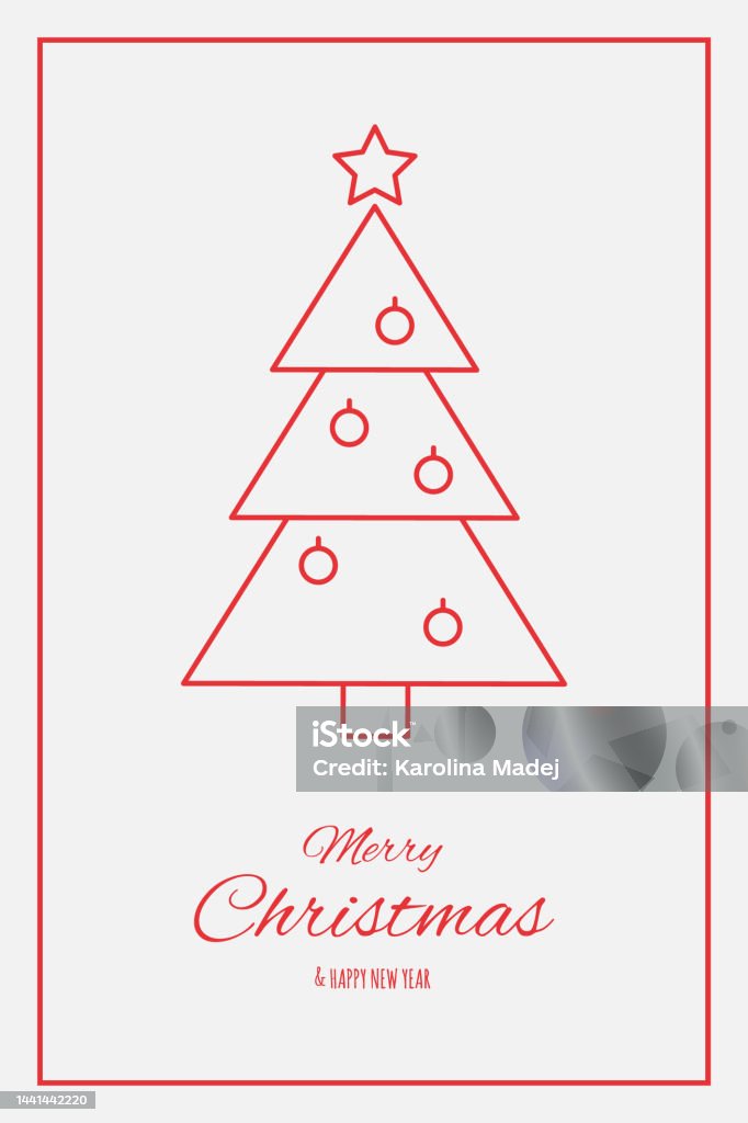 Vetores de Árvore De Natal Simples Com Desejos Cartão De Saudação De Natal  Vetor e mais imagens de Azevinho - iStock