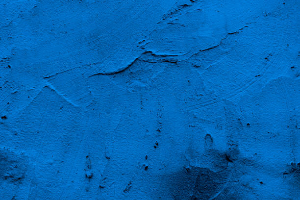 istock Old wall pattern texture cement blue dark abstract  blue color design are light with black gradient background. 1441446865