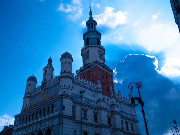 Poznań Town Hall located at the Poznań Old Town in the centre of Old Market Square.