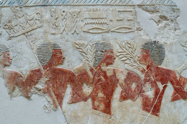 istock Egyptian soldiers on an ancient Egyptian relief 1441448586