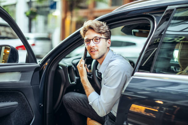 istock Man driving his car 1441451124