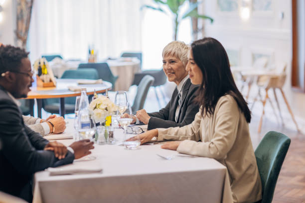 istock People on lunch in restaurant 1441451478