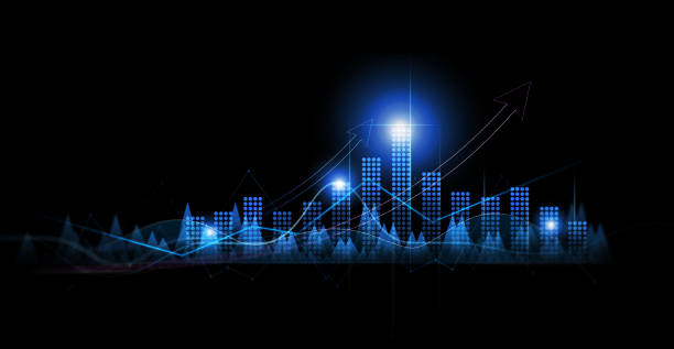 istock Business growth graph chart and success financial arrow up. Development graph profit and investment. 1441452242