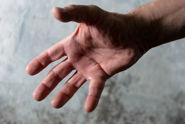 istock Older man's hands, anatomical detail, skin texture, expression and manual language, working man's hand. 1441454350