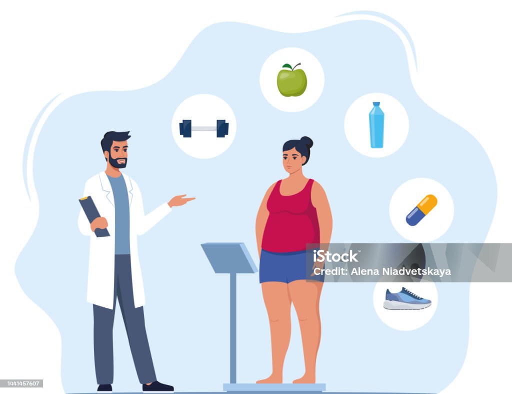 https://media.istockphoto.com/id/1441457607/vector/fat-woman-standing-on-weigh-scales-doctor-explain-about-health-and-how-to-loose-weight-obese.jpg?s=1024x1024&w=is&k=20&c=X5JK77pPeIiH8wGKLKCPrbUqnx_8K1Jq1x6cnSWunG4=