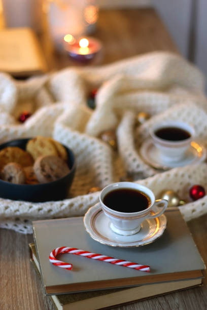 istock Christmas Decorations, Cookies, Tea and Books 1441459886