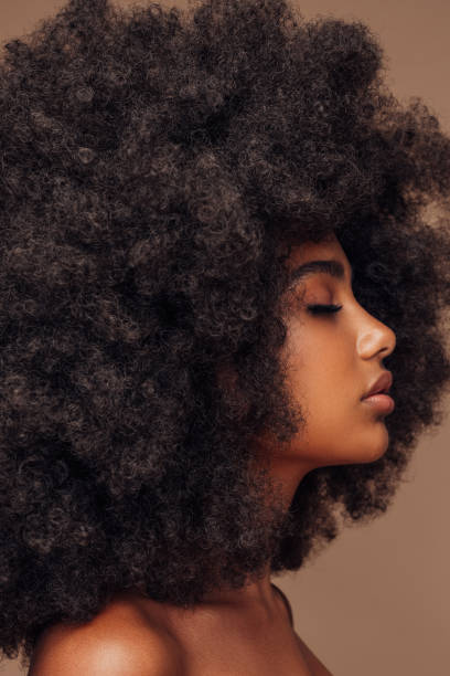 istock Beautiful girl with curly hairstyle 1441464313
