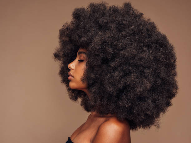 istock Beautiful girl with curly hairstyle 1441464357