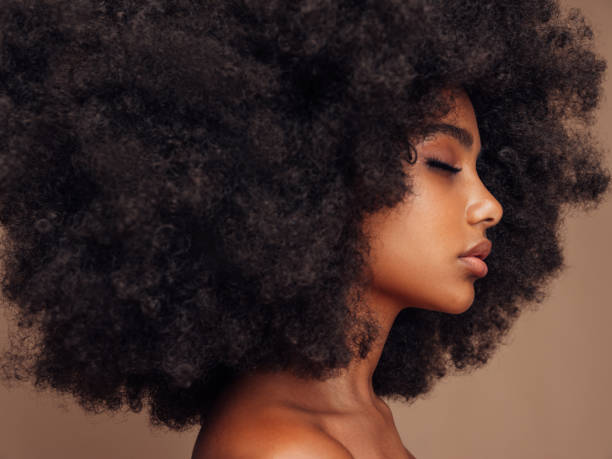 istock Beautiful girl with curly hairstyle 1441464383