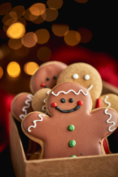 istock Gingerbread Christmas Cookies in Christmas Home Atmosphere 1441465407