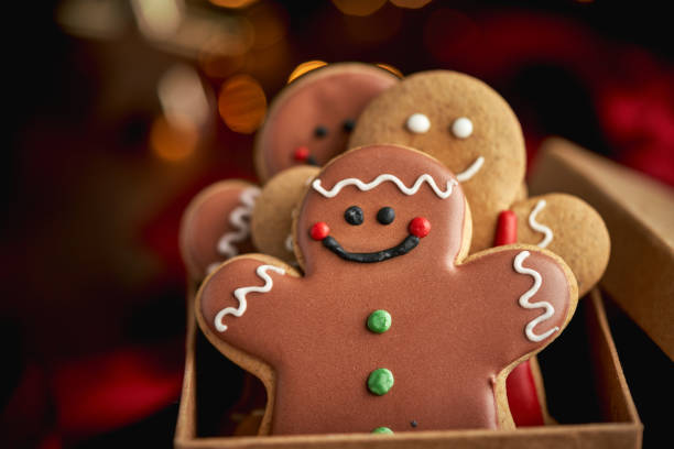 istock Gingerbread Christmas Cookies in Christmas Home Atmosphere 1441465409