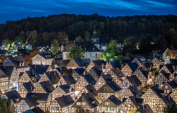istock Old spot in Freudenberg at the Blue Hour 1441465801