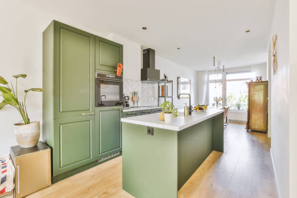 istock The apartment has an open design and a spacious kitchen 1441478722