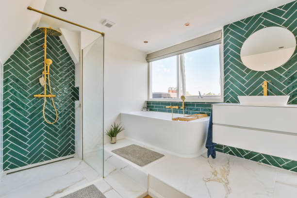 istock The interior of a bathroom in a modern house 1441479319