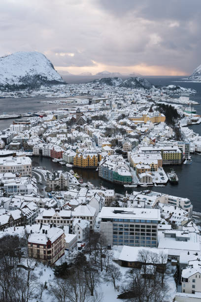 istock Alesund in Snow in Winter 1441479728